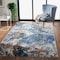 Homeroots 5 x 8 ft. Blue & White Abstract Ocean Area Rug 395932 - alternate 4